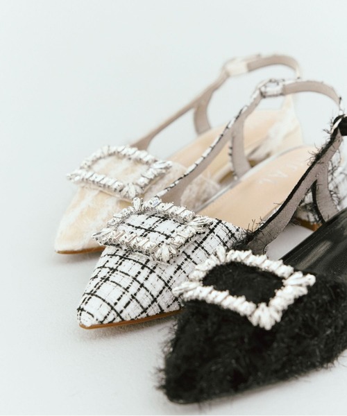 NICAL（ニカル）の「【NICAL】ビジュー付きバックストラップパンプス/554502（パンプス・レディース・ブラック系その他/アイボリー/ブラック・X-LARGE/MEDIUM/SMALL/LARGE）」の19枚目の写真