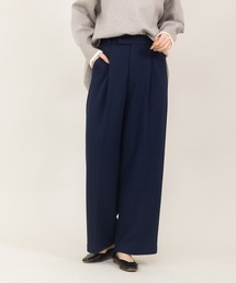 パラダイスピクニック　パンツ セール】33℃ ポンチ×布帛ワイドカーブパンツ（その他パンツ
