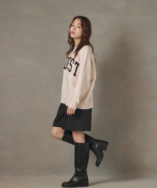 Edit Sheen（エディットシーン）の「ツータックデザインキュロット（その他パンツ・レディース・ブラック/チャコールグレー・M）」の5枚目の写真