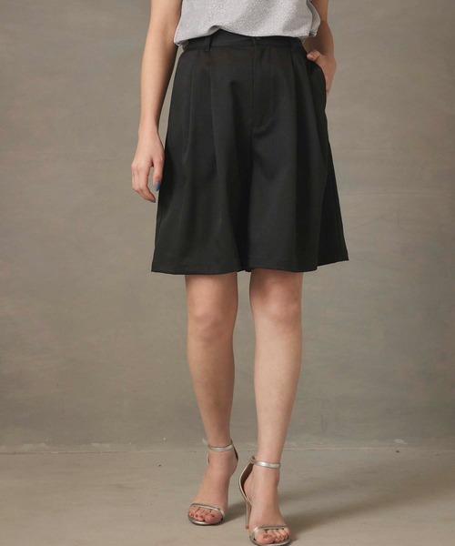 Edit Sheen（エディットシーン）の「ツータックデザインキュロット（その他パンツ・レディース・ブラック/チャコールグレー・M）」の9枚目の写真
