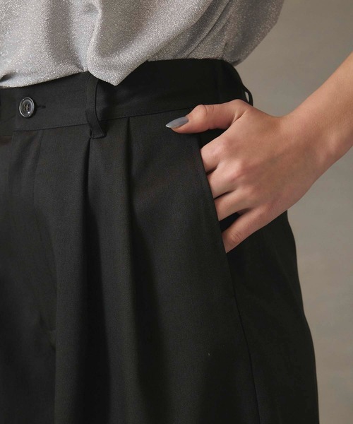 Edit Sheen（エディットシーン）の「ツータックデザインキュロット（その他パンツ・レディース・ブラック/チャコールグレー・M）」の12枚目の写真