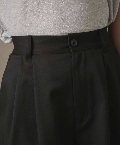Edit Sheen（エディットシーン）の「ツータックデザインキュロット（その他パンツ・レディース・ブラック/チャコールグレー・M）」の13枚目の写真