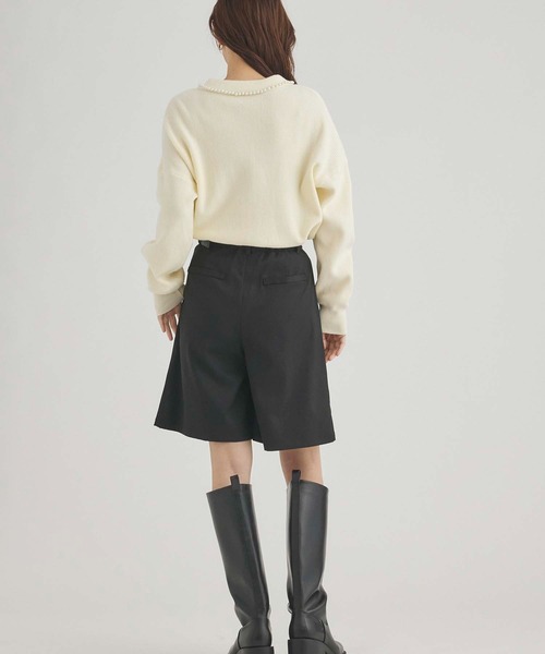 Edit Sheen（エディットシーン）の「ツータックデザインキュロット（その他パンツ・レディース・ブラック/チャコールグレー・M）」の17枚目の写真