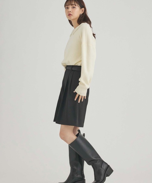 Edit Sheen（エディットシーン）の「ツータックデザインキュロット（その他パンツ・レディース・ブラック/チャコールグレー・M）」の16枚目の写真