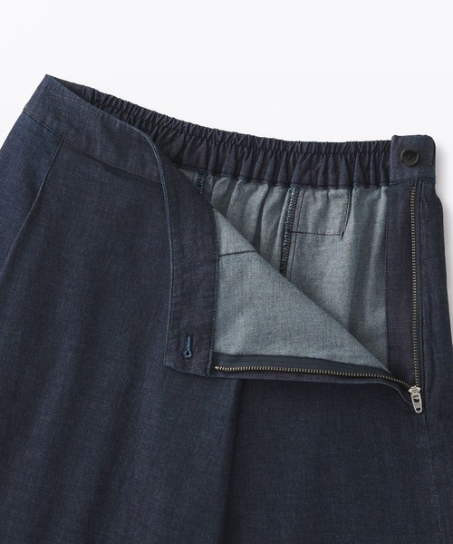 無印良品（ムジルシリョウヒン）の「婦人　ストレッチライトオンスデニムフレアスカート（デニムスカート・レディース・ダークネイビー・XL/L/M/S）」の3枚目の写真