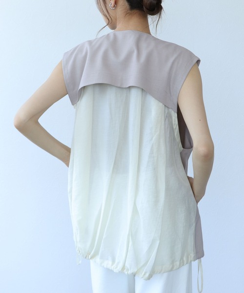 「CHIGNON/シニヨン」シアーレイヤーベスト レディース CHIGNON シニヨン シアーレイヤーベスト レディース 国内正規品