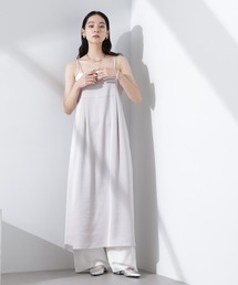 NANO universe | サテンキャミワンピース(ワンピース)