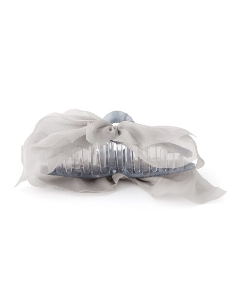 ROPE' PICNIC（ロペピクニック）の「シフォンリボンバンスクリップ（バレッタ/ヘアクリップ・レディース・ブラック/ライトグレー/キナリ・FREE）」の6枚目の写真