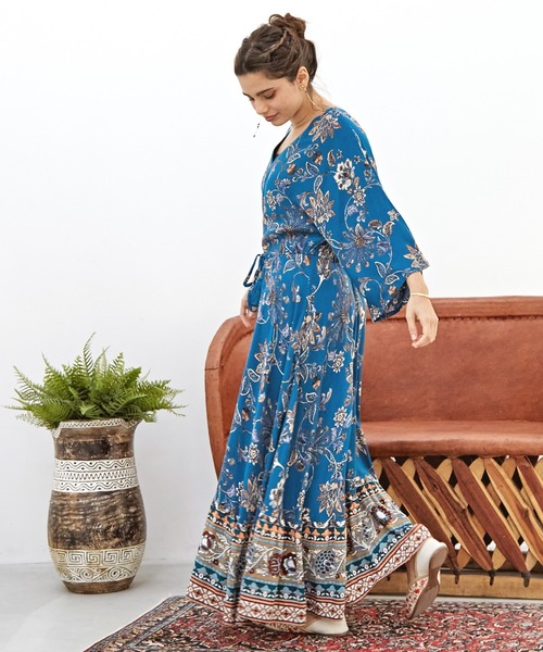 チャイハネ（チャイハネ）の「【チャイハネ】リイーナワンピース（ワンピース・レディース・ホワイト/ブルー/ブラック・FREE）」の14枚目の写真