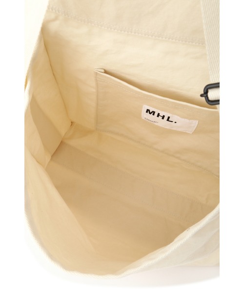 MHL.（エムエイチエル）の「WASHED COTTON DRILL（ショルダーバッグ・レディース・ブラック/ベージュ系その他2・FREE）」の17枚目の写真