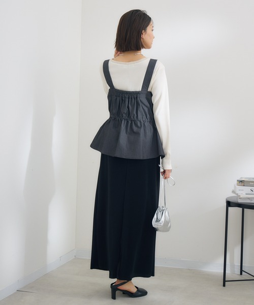 KATHARINE ROSS（キャサリンロス）の「【KATHARINE ROSS】WZIPペプラムベスト（ベスト・レディース・ブラック/ネイビー・MEDIUM）」の7枚目の写真