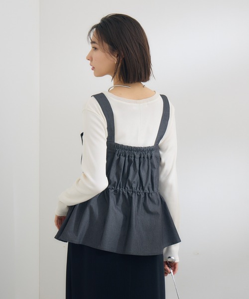 KATHARINE ROSS（キャサリンロス）の「【KATHARINE ROSS】WZIPペプラムベスト（ベスト・レディース・ブラック/ネイビー・MEDIUM）」の8枚目の写真