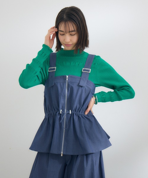 KATHARINE ROSS（キャサリンロス）の「【KATHARINE ROSS】WZIPペプラムベスト（ベスト・レディース・ブラック/ネイビー・MEDIUM）」の19枚目の写真