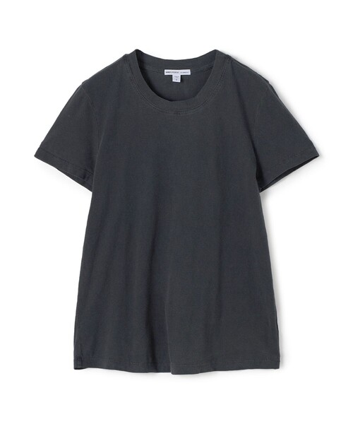 JAMES PERSE(ジェームスパース)の「ベーシック クルーネックTシャツ WLJ3114(Tシャツ/カットソー・レディース・ネイビー/ライトピンク・0/1)」の1枚目の写真
