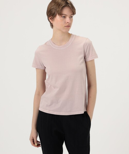 JAMES PERSE(ジェームスパース)の「ベーシック クルーネックTシャツ WLJ3114(Tシャツ/カットソー・レディース・ネイビー/ライトピンク・0/1)」の11枚目の写真