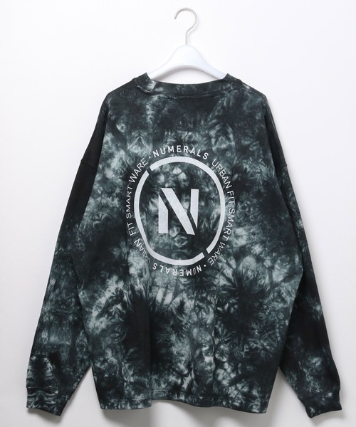 NUMERALS(ヌメラルズ)の「【NUMERALS】タイダイロゴTEE(Tシャツ/カットソー・メンズ・カーキ/ブラック・MEDIUM/LARGE)」の3枚目の写真