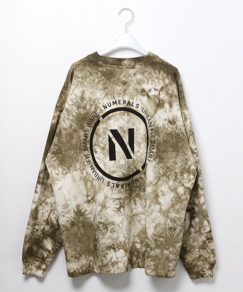 NUMERALS(ヌメラルズ)の「【NUMERALS】タイダイロゴTEE(Tシャツ/カットソー・メンズ・カーキ/ブラック・MEDIUM/LARGE)」の4枚目の写真
