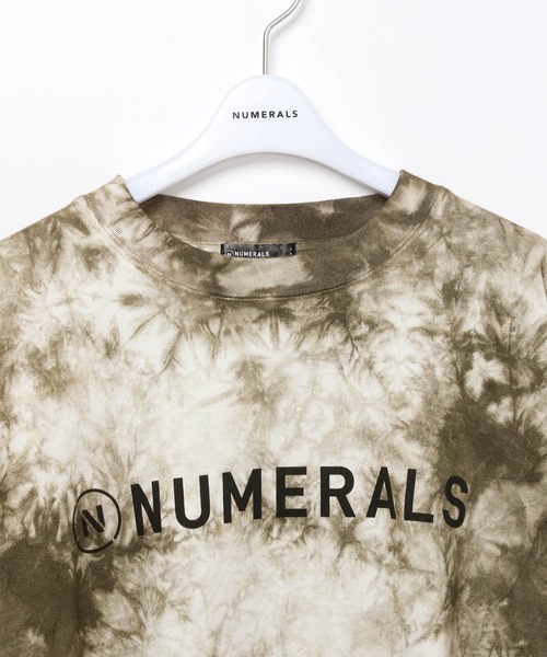 NUMERALS(ヌメラルズ)の「【NUMERALS】タイダイロゴTEE(Tシャツ/カットソー・メンズ・カーキ/ブラック・MEDIUM/LARGE)」の6枚目の写真