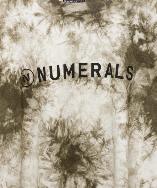NUMERALS(ヌメラルズ)の「【NUMERALS】タイダイロゴTEE(Tシャツ/カットソー・メンズ・カーキ/ブラック・MEDIUM/LARGE)」の7枚目の写真