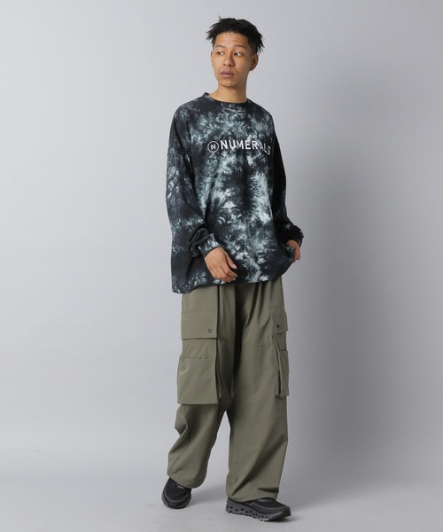 NUMERALS(ヌメラルズ)の「【NUMERALS】タイダイロゴTEE(Tシャツ/カットソー・メンズ・カーキ/ブラック・MEDIUM/LARGE)」の13枚目の写真