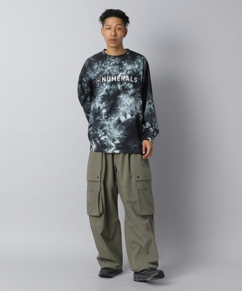 NUMERALS(ヌメラルズ)の「【NUMERALS】タイダイロゴTEE(Tシャツ/カットソー・メンズ・カーキ/ブラック・MEDIUM/LARGE)」の14枚目の写真