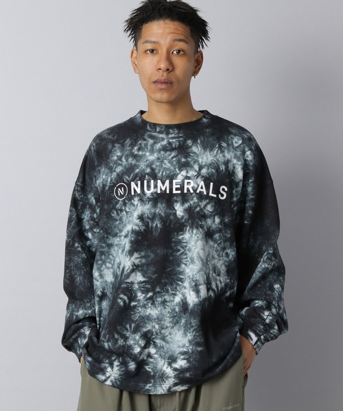 NUMERALS(ヌメラルズ)の「【NUMERALS】タイダイロゴTEE(Tシャツ/カットソー・メンズ・カーキ/ブラック・MEDIUM/LARGE)」の15枚目の写真