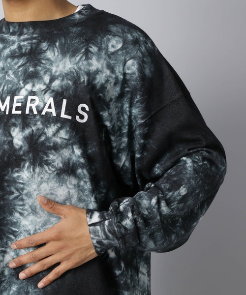 NUMERALS(ヌメラルズ)の「【NUMERALS】タイダイロゴTEE(Tシャツ/カットソー・メンズ・カーキ/ブラック・MEDIUM/LARGE)」の17枚目の写真