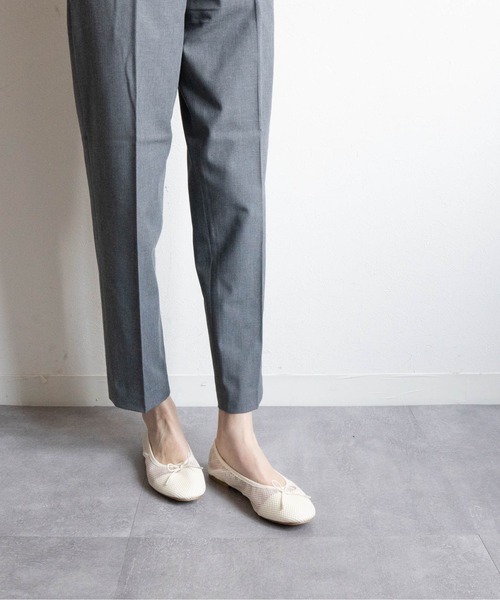 Fabby fabby（ファビィーファビィー）の「フラットメッシュリボンシューズ（その他シューズ・レディース・オフホワイト/ブラック・LARGE/MEDIUM/SMALL）」の13枚目の写真