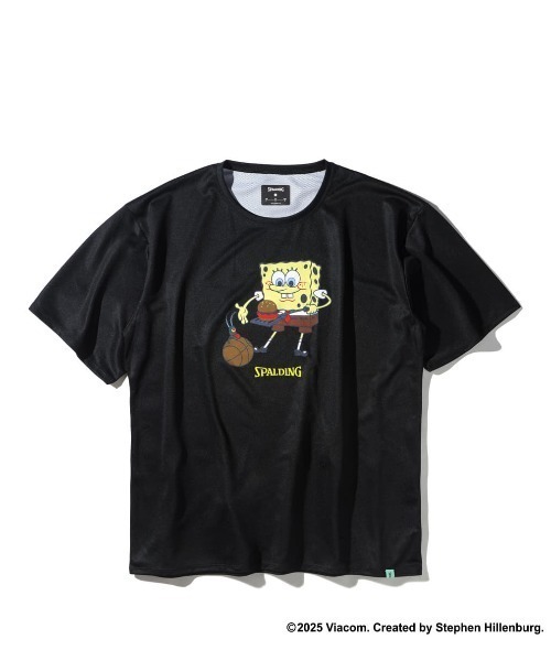 SPALDING(スポルディング)の「【SPALDING/スポルディング】Tシャツ スポンジ・ボブ クラビー パーティ/コラボ吸水速乾UVカット半袖Tシャツ(Tシャツ/カットソー・メンズ・ブラック/ホワイト・X-LARGE/LARGE/MEDIUM)」の5枚目の写真