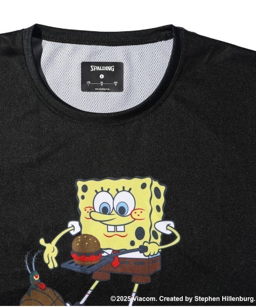 SPALDING(スポルディング)の「【SPALDING/スポルディング】Tシャツ スポンジ・ボブ クラビー パーティ/コラボ吸水速乾UVカット半袖Tシャツ(Tシャツ/カットソー・メンズ・ブラック/ホワイト・X-LARGE/LARGE/MEDIUM)」の7枚目の写真