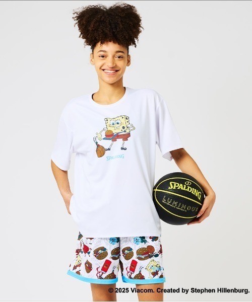SPALDING(スポルディング)の「【SPALDING/スポルディング】Tシャツ スポンジ・ボブ クラビー パーティ/コラボ吸水速乾UVカット半袖Tシャツ(Tシャツ/カットソー・メンズ・ブラック/ホワイト・X-LARGE/LARGE/MEDIUM)」の10枚目の写真