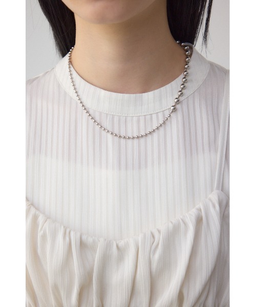 AZUL by moussy(アズールバイマウジー)の「バルーンビスチェレイヤードセットブラウス(シャツ/ブラウス・レディース・アイボリー/ブラック/ライム・FREE)」の10枚目の写真