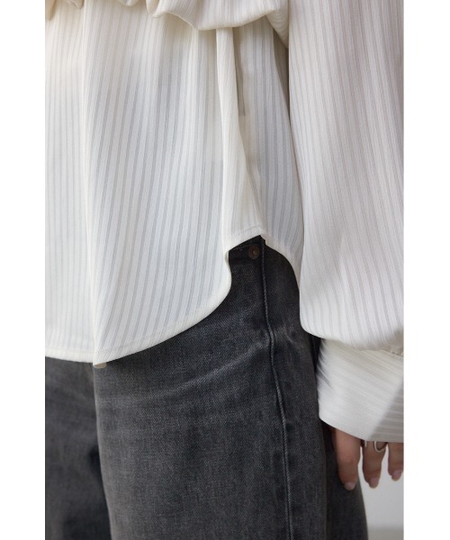 AZUL by moussy(アズールバイマウジー)の「バルーンビスチェレイヤードセットブラウス(シャツ/ブラウス・レディース・アイボリー/ブラック/ライム・FREE)」の14枚目の写真