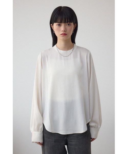AZUL by moussy(アズールバイマウジー)の「バルーンビスチェレイヤードセットブラウス(シャツ/ブラウス・レディース・アイボリー/ブラック/ライム・FREE)」の16枚目の写真
