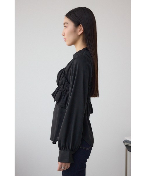 AZUL by moussy(アズールバイマウジー)の「バルーンビスチェレイヤードセットブラウス(シャツ/ブラウス・レディース・アイボリー/ブラック/ライム・FREE)」の22枚目の写真