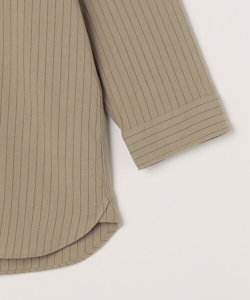 SHIPS any（シップス エニィ）の「SHIPS any:〈洗濯機可能〉コットン/リネン ストライプ ７分袖 レギュラー シャツ◇（シャツ/ブラウス・メンズ・オリーブ/ベージュ/ホワイト/ネイビー・X-LARGE/LARGE/MEDIUM/SMALL）」の16枚目の写真