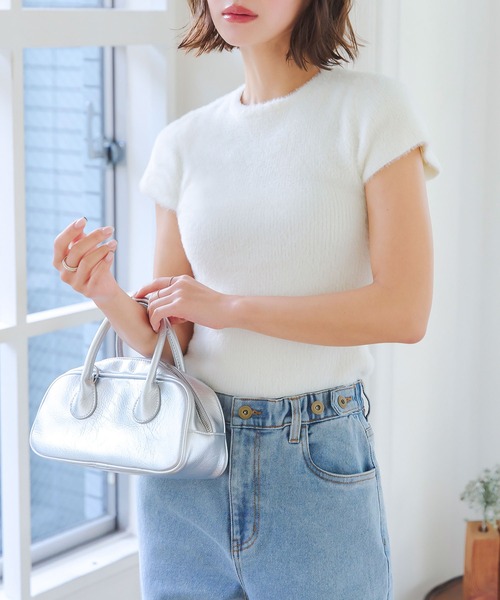 こま　ミント　S コムサイズム COMME CA ISM メッセージTシャツ （ミント） -靴