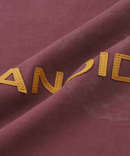PARANOID(パラノイド)の「【PARANOID / パラノイド】レザー ロゴ パッチ Tシャツ(Tシャツ/カットソー・メンズ・マルーン/ボルドー/ホワイト系その他・LARGE/MEDIUM/SMALL)」の10枚目の写真