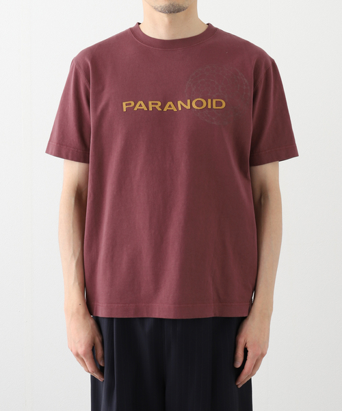 PARANOID(パラノイド)の「【PARANOID / パラノイド】レザー ロゴ パッチ Tシャツ(Tシャツ/カットソー・メンズ・マルーン/ボルドー/ホワイト系その他・LARGE/MEDIUM/SMALL)」の8枚目の写真