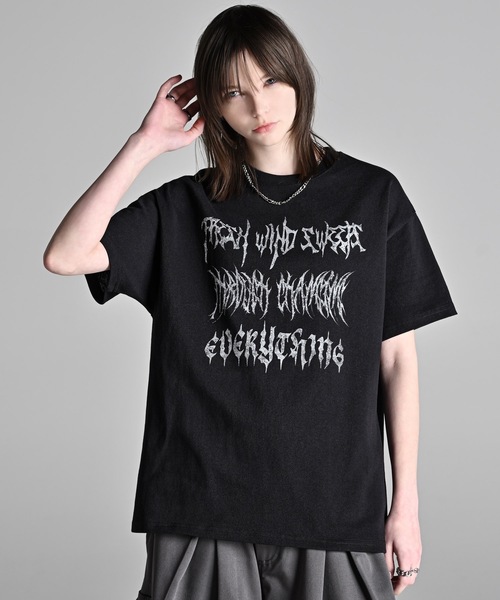 ADRER（アドラー）の「heavy weight graphic / line stone T shirt / ヘビーウェイトグラフィック／ラインストーンTシャツ（Tシャツ/カットソー・メンズ・ホワイト系3/グレー系3/ブラック系4/ホワイト系1/ブラック系3/グレー系4/グレー系5/グレー系1/グレー系2/ブラック系1/ホワイト系2/ブラック系2/ホワイト系4/グレー系6/グレー系8/グレー系7/ホワイト系5・L/M/S/XS）」の8枚目の写真