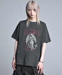 ADRER(�A�h���[)��heavy weight graphic / line stone T shirt / �w�r�[�E�F�C�g�O���t�B�b�N�^���C���X�g�[��T�V���c(T�V���c/�J�b�g�\�[)