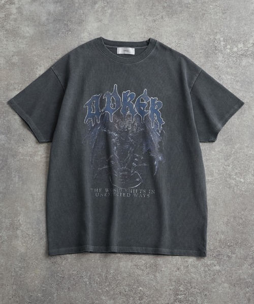 heavy weight graphic / line stone T shirt（Tシャツ