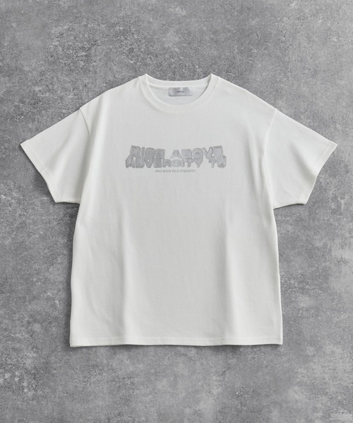 heavy weight graphic / line stone T shirt（Tシャツ