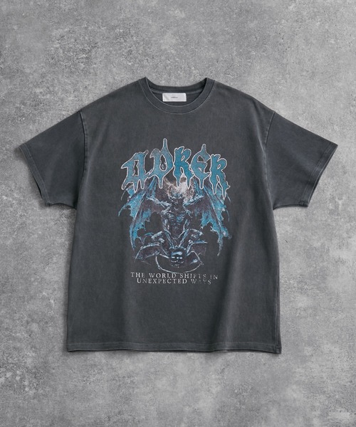 heavy weight graphic / line stone T shirt（Tシャツ