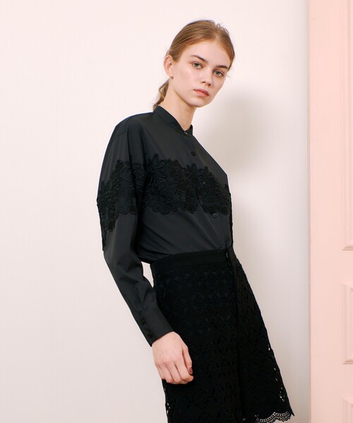 ルルウィルビー Loulou Willoughby チェーン付シアーシャツ 2 アイボリー /DO ■OS ■SH レディース ルルウィルビー チェーン付シアーシャツ 2 アイボリー /DO □OS