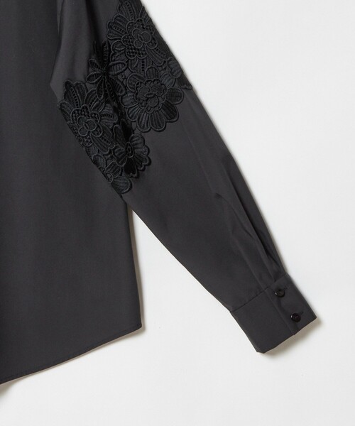 ブラウス シャツ 「LOULOU WILLOUGHBY」フラワーレースシャツ レディース allureville｜【LOULOU WILLOUGHBY】フラワーレースシャツ