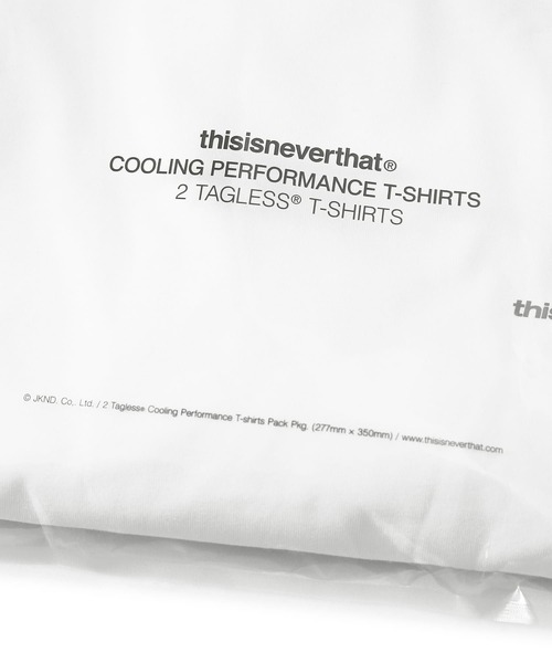 thisisneverthat(ディスイズネバーザット)の「SP-Logo Cooling Performance Tee/2パックTシャツ(Tシャツ/カットソー・メンズ・ホワイト×ブラック/ホワイト×ネイビー・S/M/L/XL)」の20枚目の写真