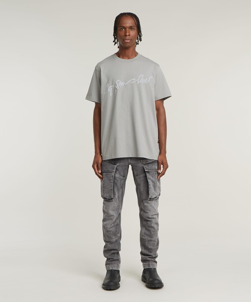 セール】FLOCK G-SCRIPT LOOSE T-SHIRT/フロックプリントロゴ