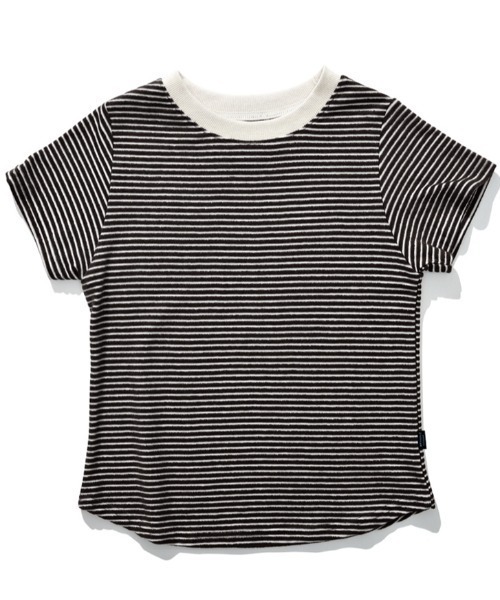 ACOVER(オコボ)の「A'GEM/9 × .kom 『ACOVER/オコボ』 Striped short sleeve t-shirt/ストライプ半袖TEE(Tシャツ/カットソー・レディース・アイボリー/ブラック・FREE)」の20枚目の写真