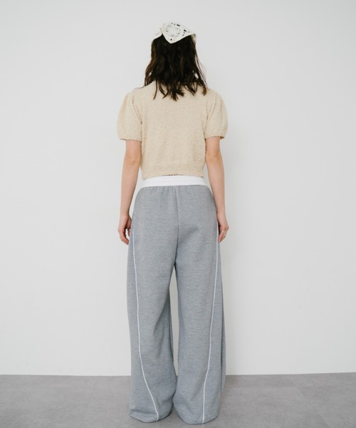 HANNE（アン）の「パフスリーブニットカーディガン（カーディガン/ボレロ・レディース・ベージュ/ネイビー/レッド・FREE）」の13枚目の写真